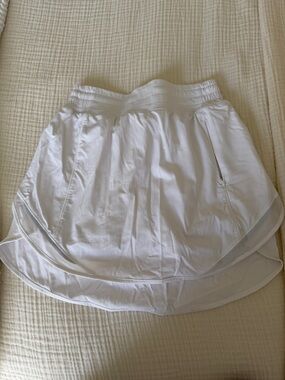 lululemon athletica White Athletic Skirt with Built-In shorts